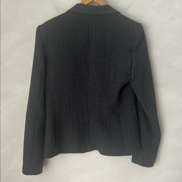 Judith & Charles Virgin Wool Career Blazer Women's size 8 Gray Knit Sleeves - Picture 7 of 8